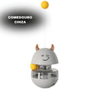 Comedouro Interativo para Gatos Giratório Divertido - Petisco Ração